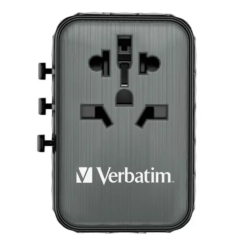 Адаптер, Verbatim UTA-05 GaN III Universal Travel Adapter with 2 x USB-C PD 65W & QC 4+ / 2 x USB-A - image 8