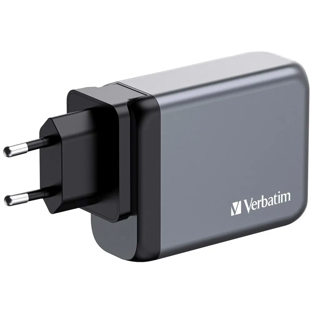 Зарядно устройство, Verbatim GNC-100 GaN Charger 4 Port 100W USB A/C (EU/UK/US) - image 2