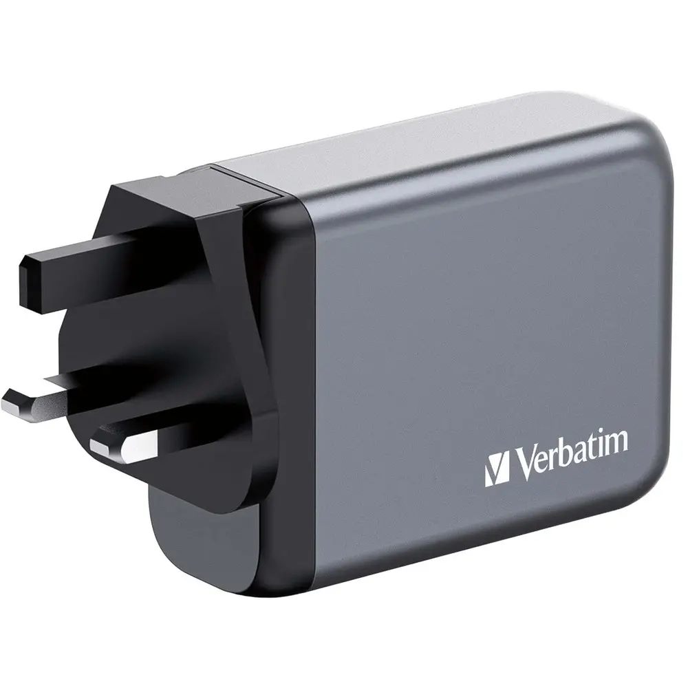 Зарядно устройство, Verbatim GNC-100 GaN Charger 4 Port 100W USB A/C (EU/UK/US) - image 3