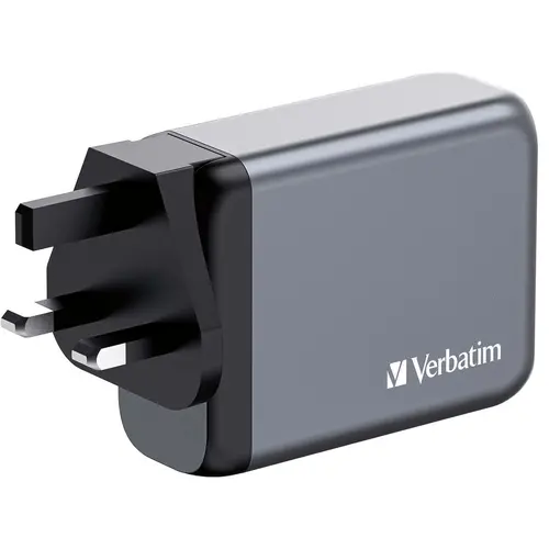 Зарядно устройство, Verbatim GNC-100 GaN Charger 4 Port 100W USB A/C (EU/UK/US) - image 3