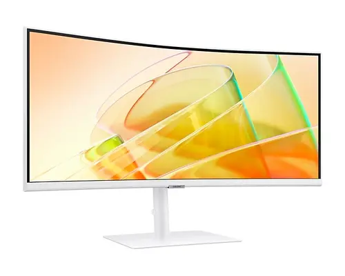 Монитор, Samsung 34A650 34" Curved VA 3440x1440 5ms 100Hz DP HDMI USB 3.0 Speakers Thunderbolt White - image 2