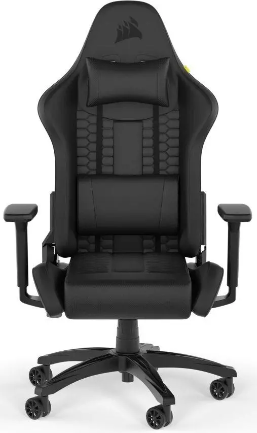 CORSAIR TC100 RELAXED Gaming Chair, Leatherette - Black - image 1