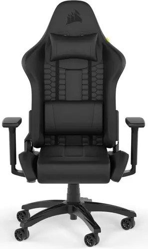 CORSAIR TC100 RELAXED Gaming Chair, Leatherette - Black - image 1