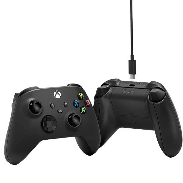 Controler gaming Microsoft Xbox + cablu Type-C, negru - image 1