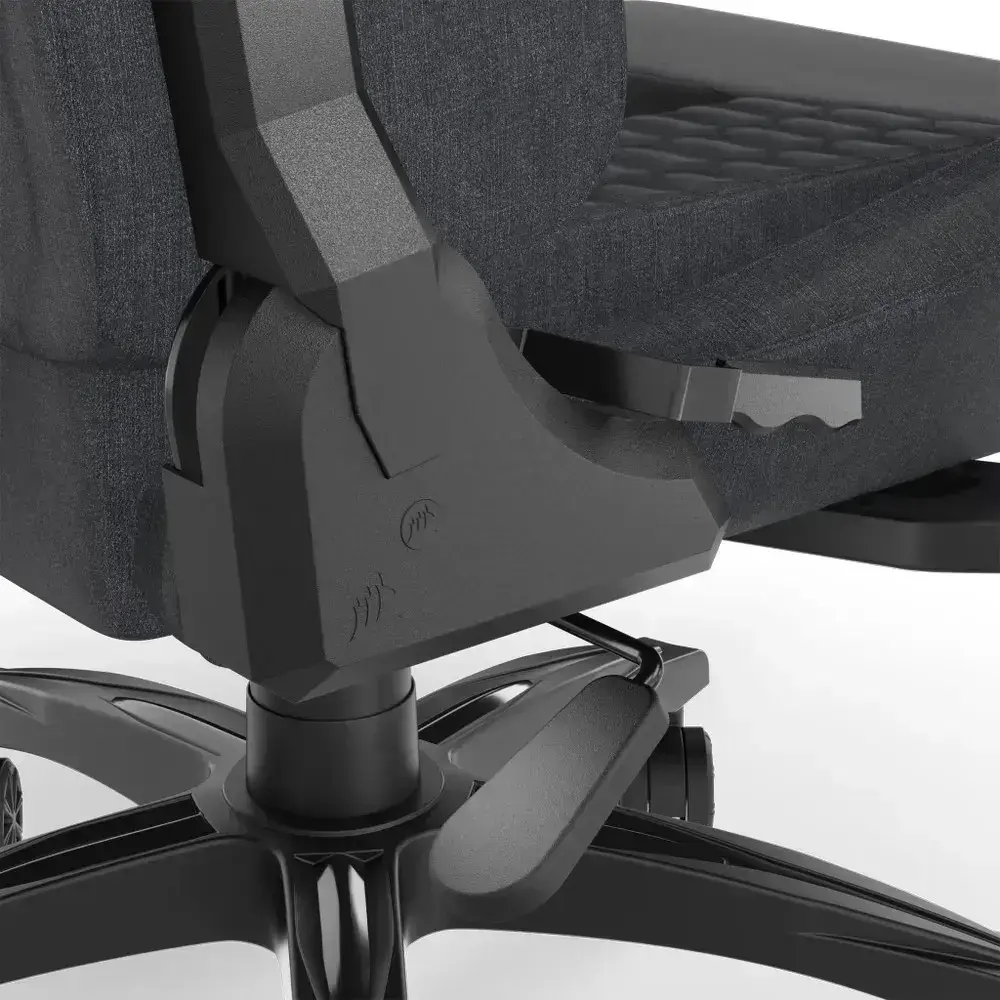 CORSAIR TC100 RELAXED Gaming Chair, Fabric - Grey and Black - image 6