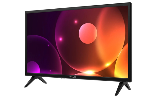 Телевизор, Sharp 24FA2E, 24" LED HD 1366x768, 100 000:1, DVB-T/T2/C/S/S2, Active Motion 100, Speaker 2x3W, Dolby Digital, CI+, 3xHDMI, 2xUSB, Bluetooth, LAN, Video/Audio input (3 x RCA), 2 pole Stand - image 1