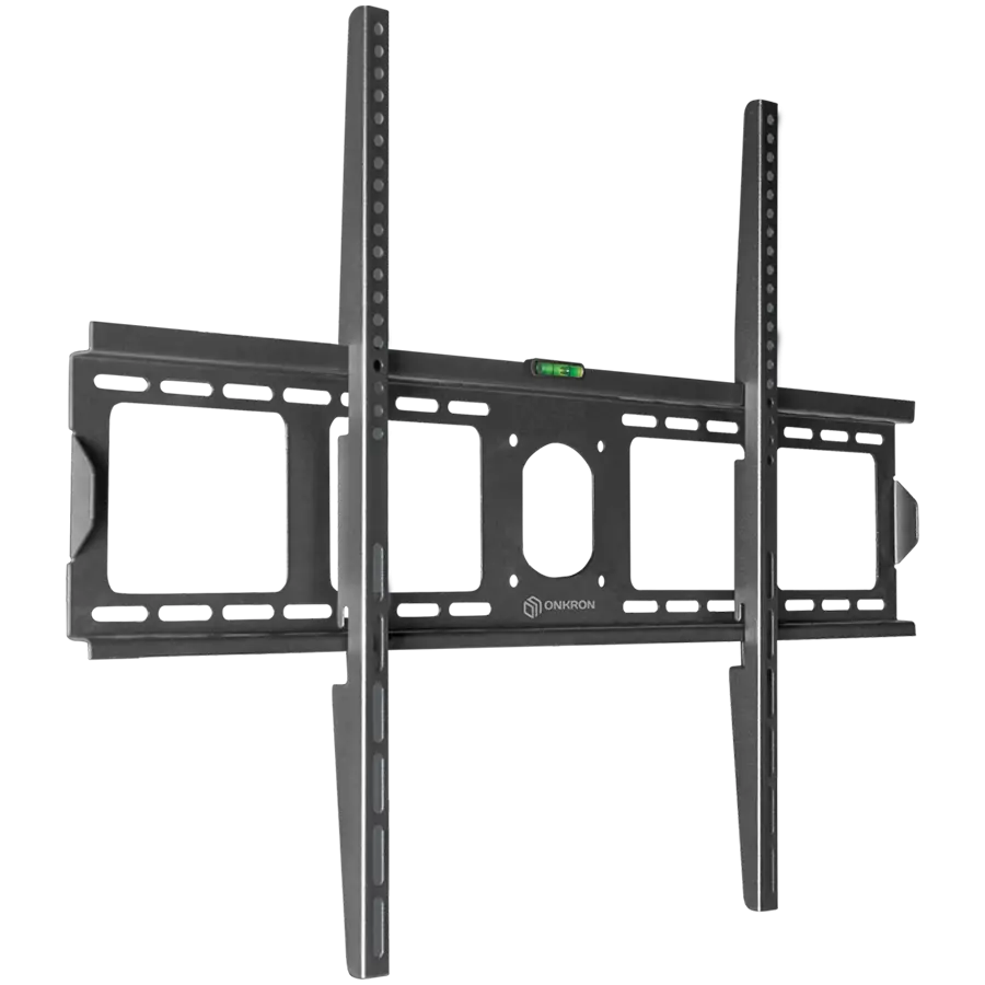 ONKRON Suport fix de perete pentru TV cu ecran plat de la 55 la 100 inchi, panouri digitale 75 kg, negru
