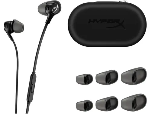 Геймърски слушалки тапи с микрофон HyperX Cloud Earbuds II Black - image 4
