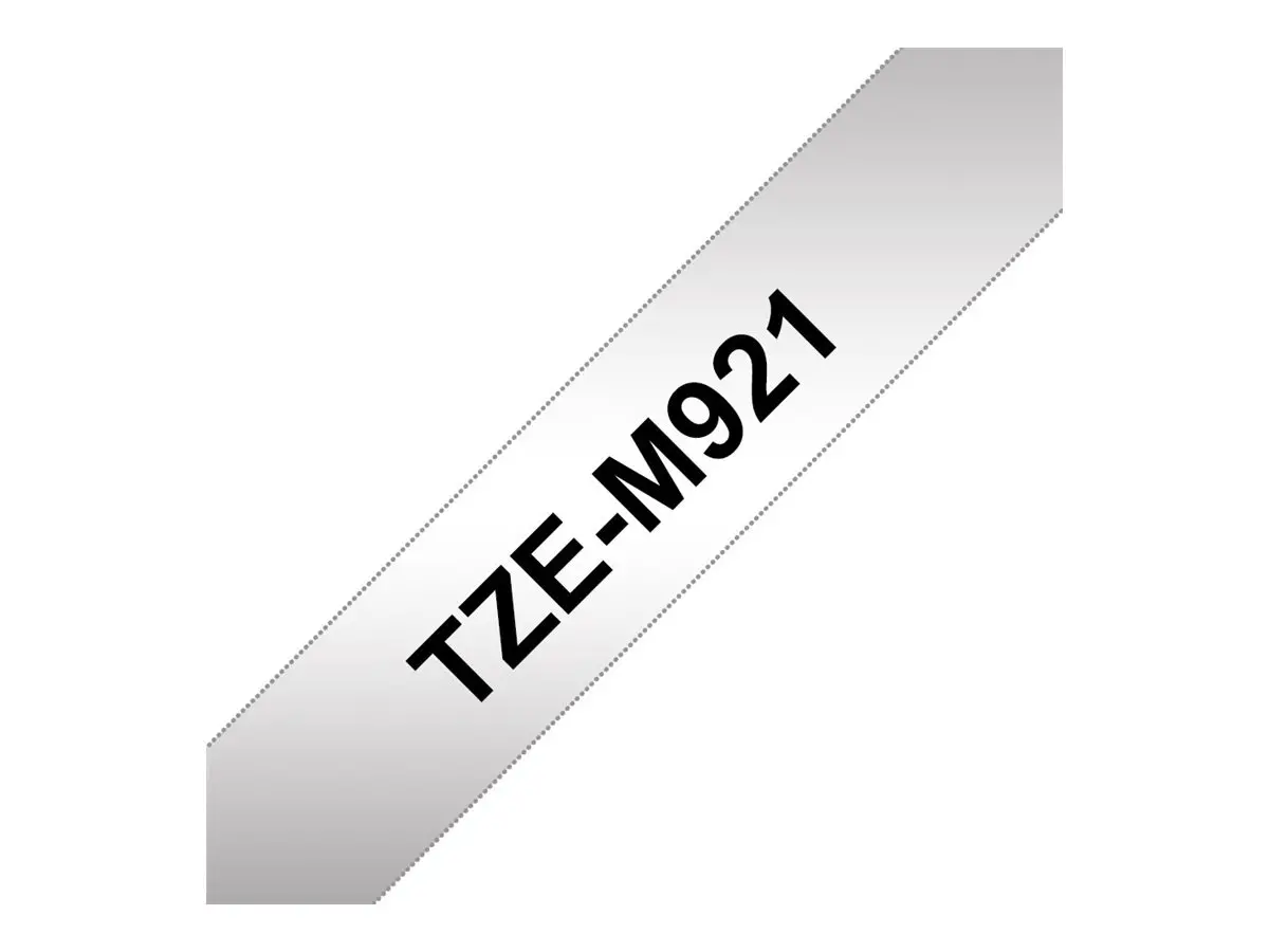 BROTHER P-Touch TZE-M921 negru pe argintiu-mat 9mm 8m - image 1