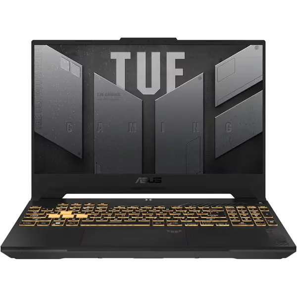 Лаптоп, Asus TUF F15 FX507VU-LP150,  Inte i7-13620H  2.4 GHz (24M  Cache, up to 4.9 GHz, ), 15" FHD(1920 x 1080) 16:9,,16GB DDR5 (2x8) ,512 GB  PCIe 4.0,RTX 4050 6GB GDDR6, Wi-Fi 6(802.11ax)Backlit Chiclet Keyboard 1-Zone RGB, no OS, Mecha Gray