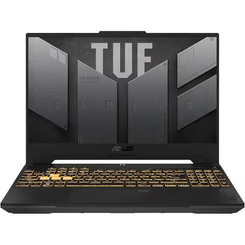 Лаптоп, Asus TUF F15 FX507VU-LP150,  Inte i7-13620H  2.4 GHz (24M  Cache, up to 4.9 GHz, ), 15" FHD(1920 x 1080) 16:9,,16GB DDR5 (2x8) ,512 GB  PCIe 4.0,RTX 4050 6GB GDDR6, Wi-Fi 6(802.11ax)Backlit Chiclet Keyboard 1-Zone RGB, no OS, Mecha Gray