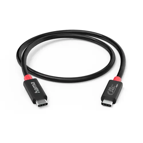 HAMA Кабел USB-C, E-Marker, USB4 Gen2, 20 Gbit/s, 5 A, 240 W, 200788 - image 1