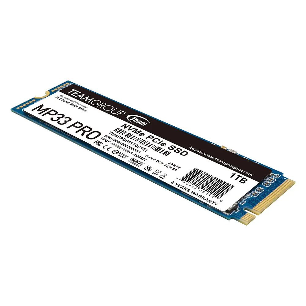 Твърд диск, TEAM SSD MP33 PRO 1TB M2 PCI-E - image 1