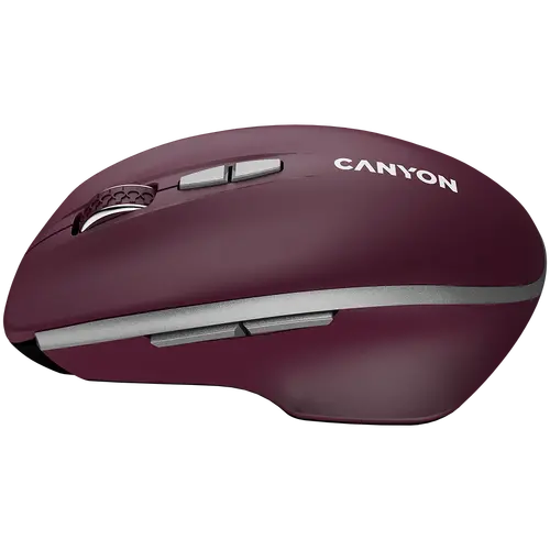 CANYON mouse MW-21 BlueLED 7buttons Wireless Burgundy Red - image 1