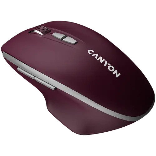 CANYON mouse MW-21 BlueLED 7buttons Wireless Burgundy Red - image 2