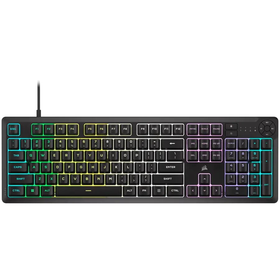 CORSAIR K55 CORE RGB Black, Fully customizable ten-zone RGB backlight - image 2