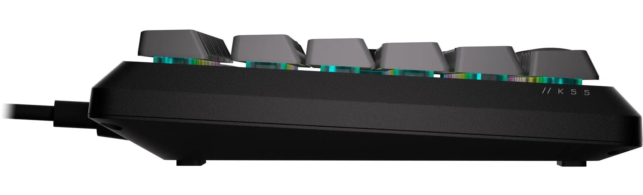 CORSAIR K55 CORE RGB Μαύρο, πλήρως προσαρμόσιμος οπίσθιος φωτισμός RGB δέκα ζωνών - image 3