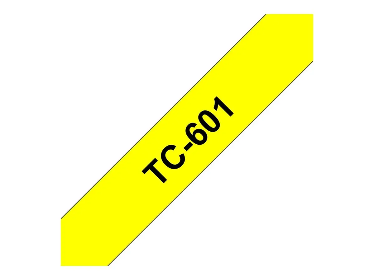 BROTHER P-Touch TC-601 black on yellow 12mm - image 2