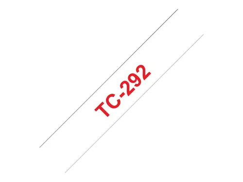 BROTHER P-Touch TC-292 red on white 9mm - image 1