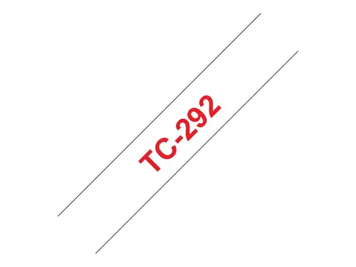 BROTHER P-Touch TC-292 κόκκινο σε λευκό 9mm - 2