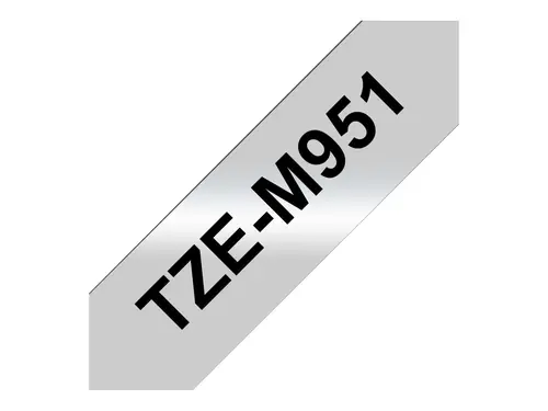 BROTHER P-Touch TZE-M951 μαύρο σε ασημί ματ 24mm - 2