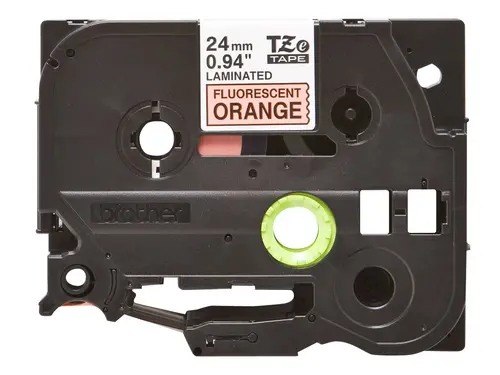 BROTHER P-Touch TZE-B51 black on neon orange 24mm