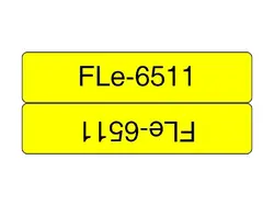 BROTHER FLe-6511 Black on White Flag Tape for Brother P-touch D800W P900W P950NW