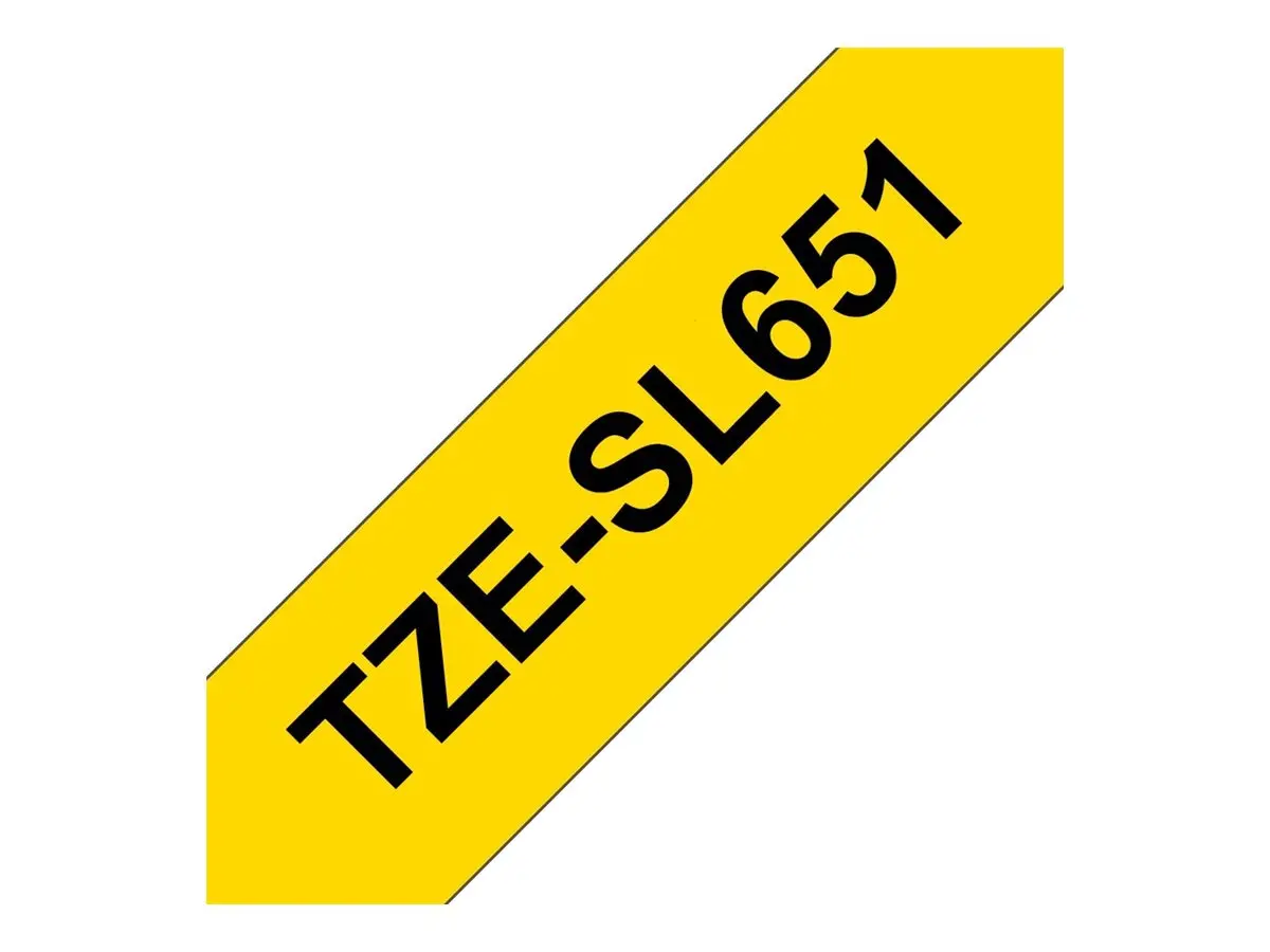 BROTHER TZeSL651 ταινία Μαύρο σε κίτρινο 24mm - image 3