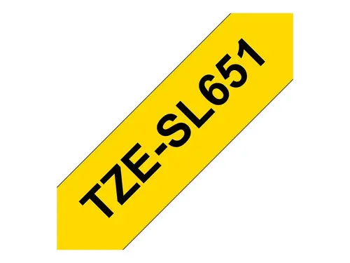 BROTHER TZeSL651 tape Black on Yellow 24mm - 4