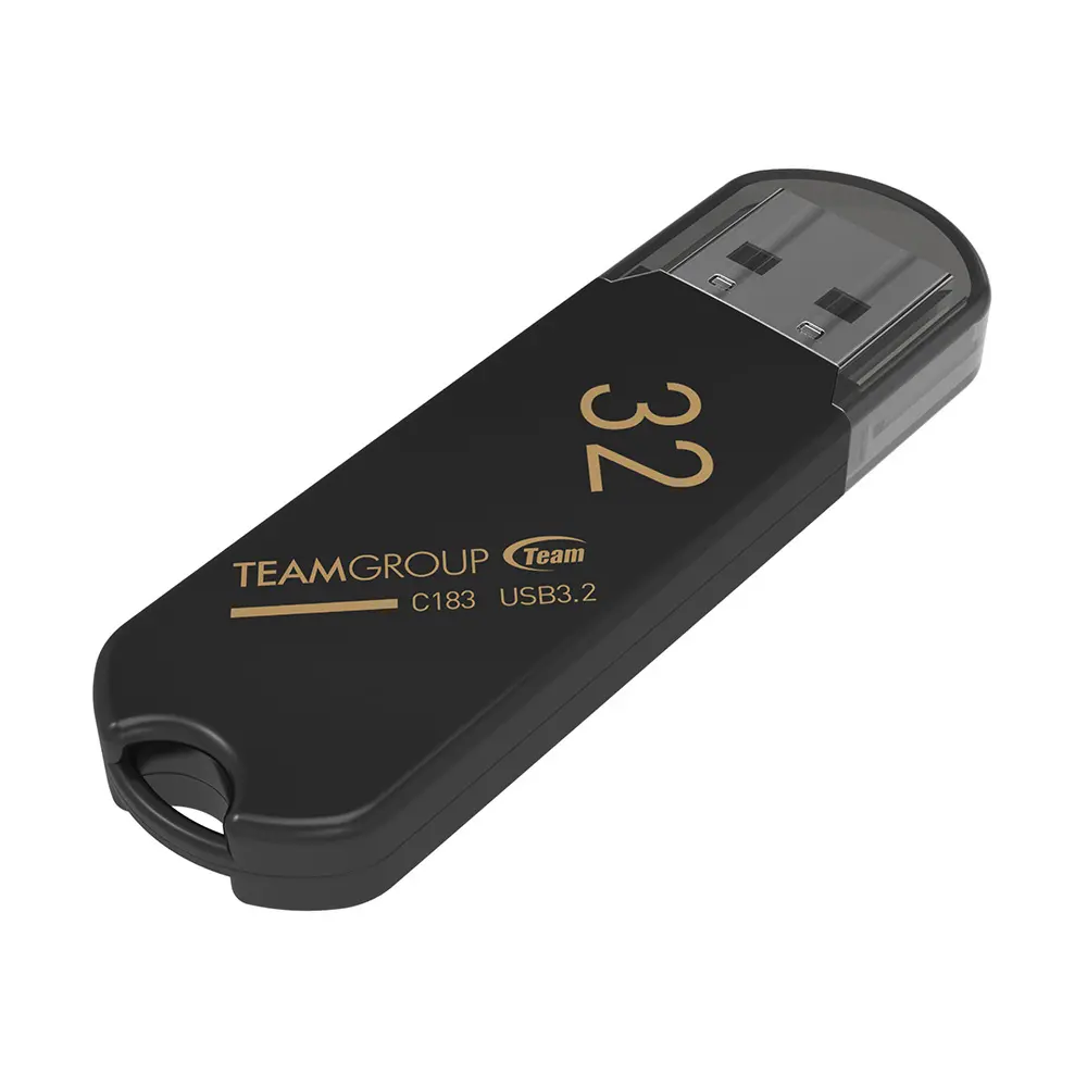 Памет, 32G C183 USB3.2 TEAM BLACK - image 2