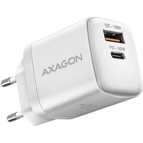 AXAGON ACU-PQ20W wall charger QC3.0/AFC/FCP + PD type-C, 20W, white