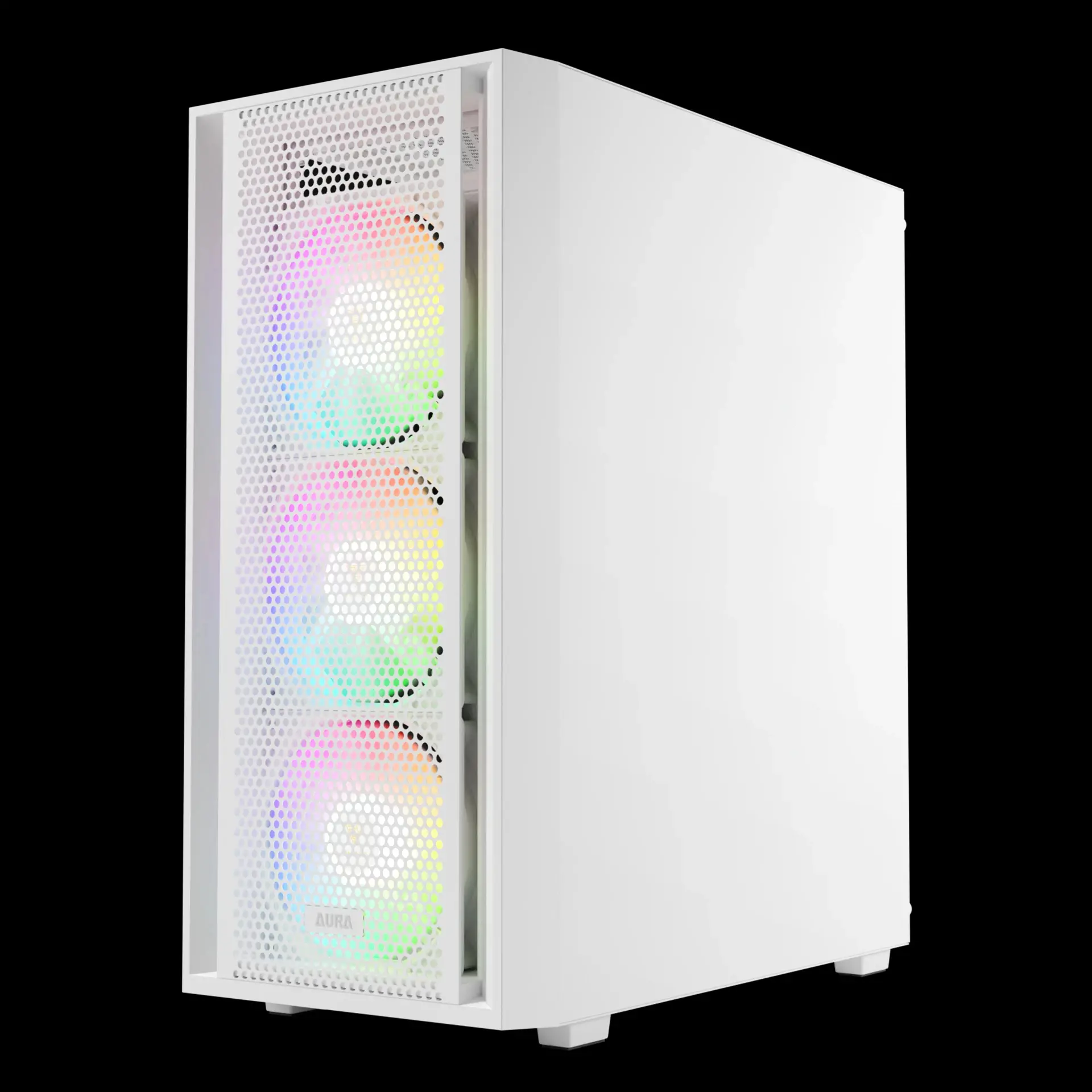 Gamdias κουτί Θήκη ATX - AURA GC2 Elite White - Mesh, RGB, Ψημένο γυαλί - image 7