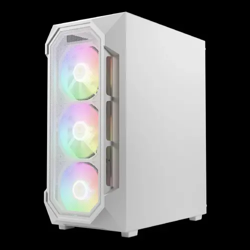 Gamdias κουτί ATX - AURA GC1 Elite White - Mesh, RGB, Tempered Glass - 6