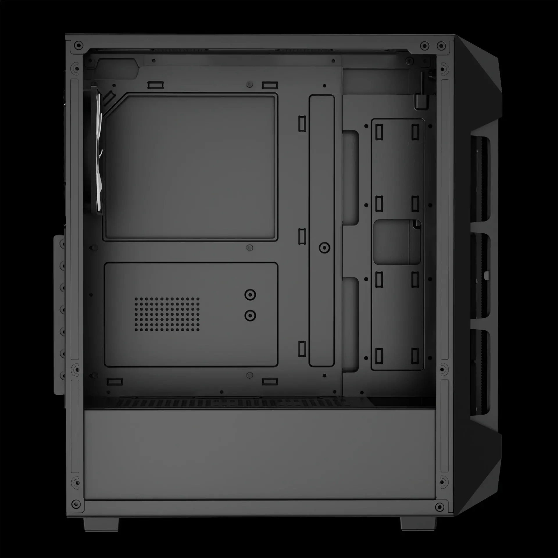 Gamdias κουτί Θήκη ATX - AURA GC1 Elite - Mesh, RGB, Tempered Glass - image 6