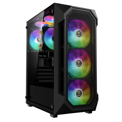 Gamdias carcasă Carcasă ATX - AURA GC1 Elite - Mesh, RGB, Sticlă securizată