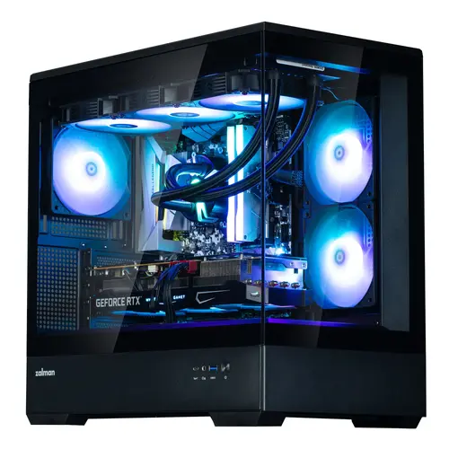 Zalman carcasă mATX - P30 Black - aRGB, Tempered Glass - 11