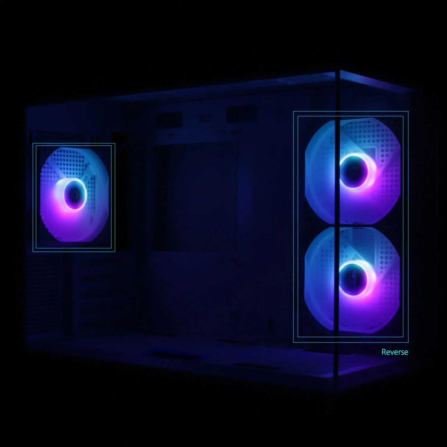 Zalman кутия Case mATX - P30 Black - aRGB, Tempered Glass - image 16