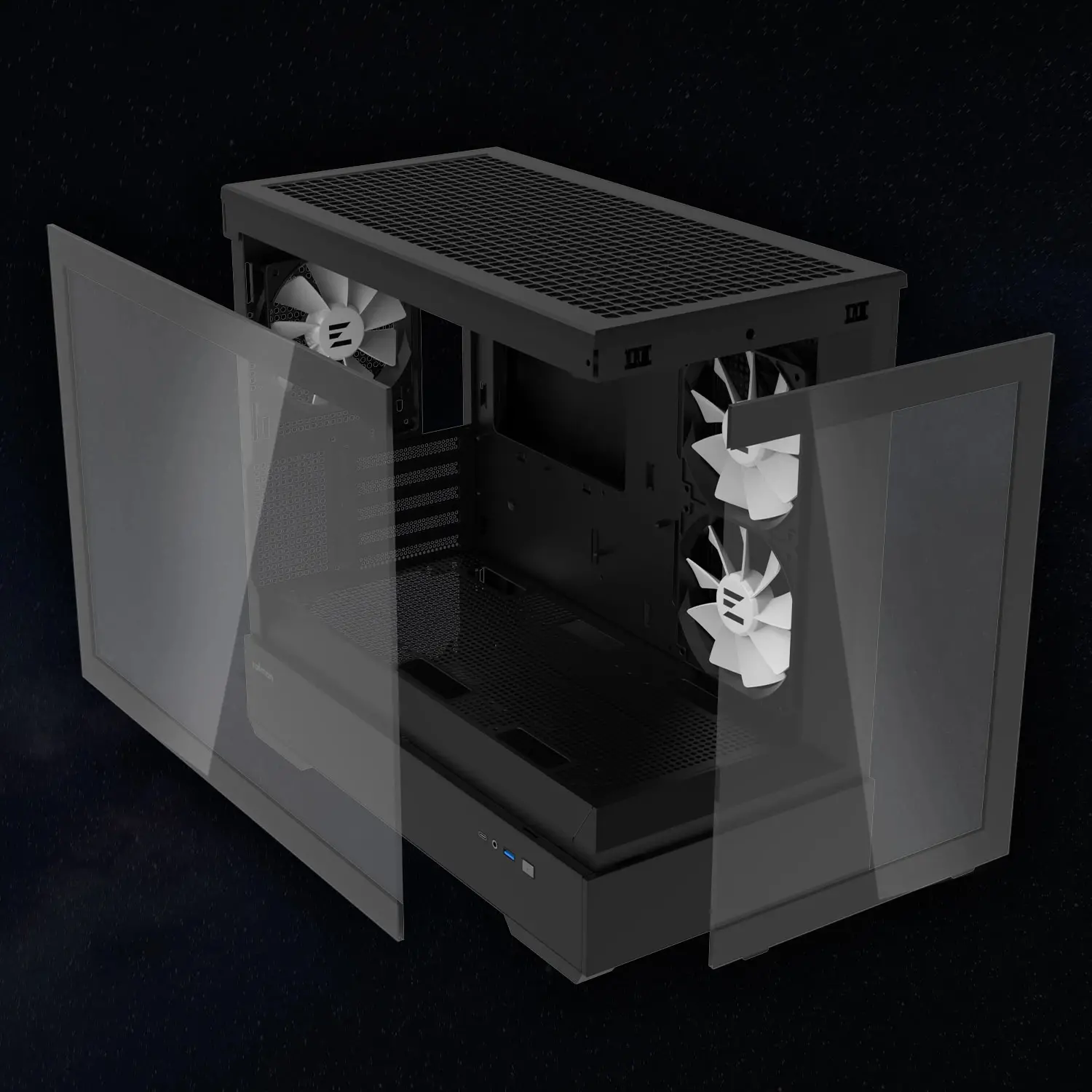 Zalman кутия Case mATX - P30 Black - aRGB, Tempered Glass - image 25