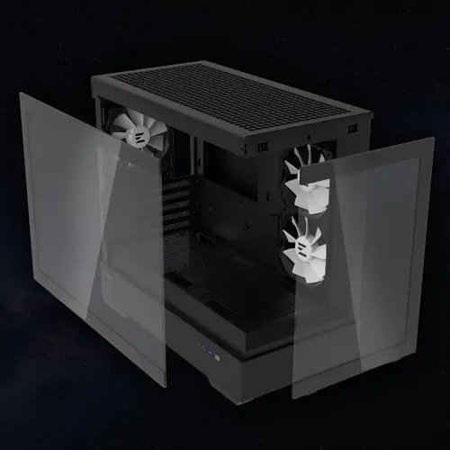 Zalman carcasă mATX - P30 Black - aRGB, Tempered Glass - 26