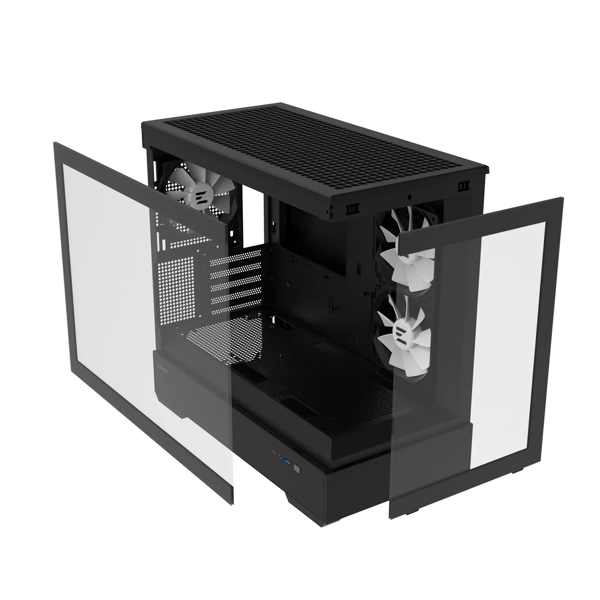 Zalman κουτί mATX - P30 Black - aRGB, Tempered Glass - image 7