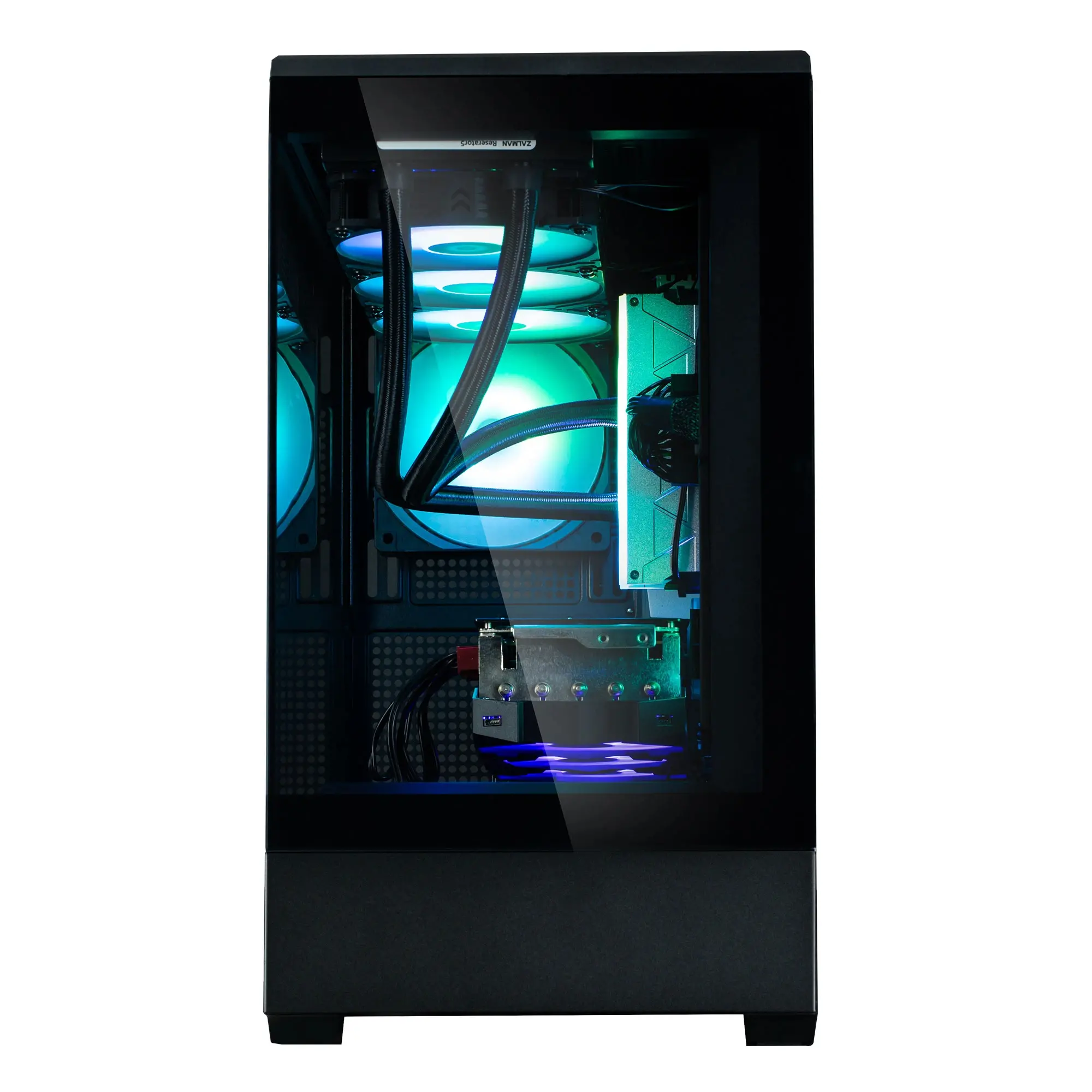 Zalman carcasă mATX - P30 Black - aRGB, Tempered Glass - image 9