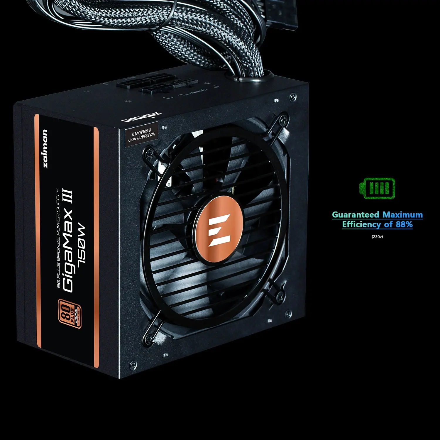 Zalman захранване PSU GigaMax III ATX 3.0 750W Bronze - ZM750-GV3 - image 18