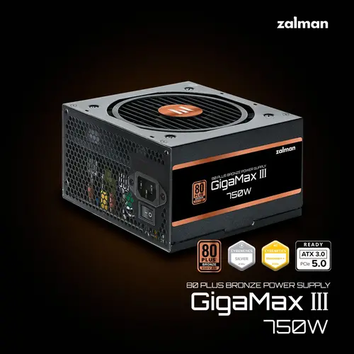 Zalman sursă de alimentare PSU GigaMax III ATX 3.0 750W Bronze - ZM750-GV3 - 5
