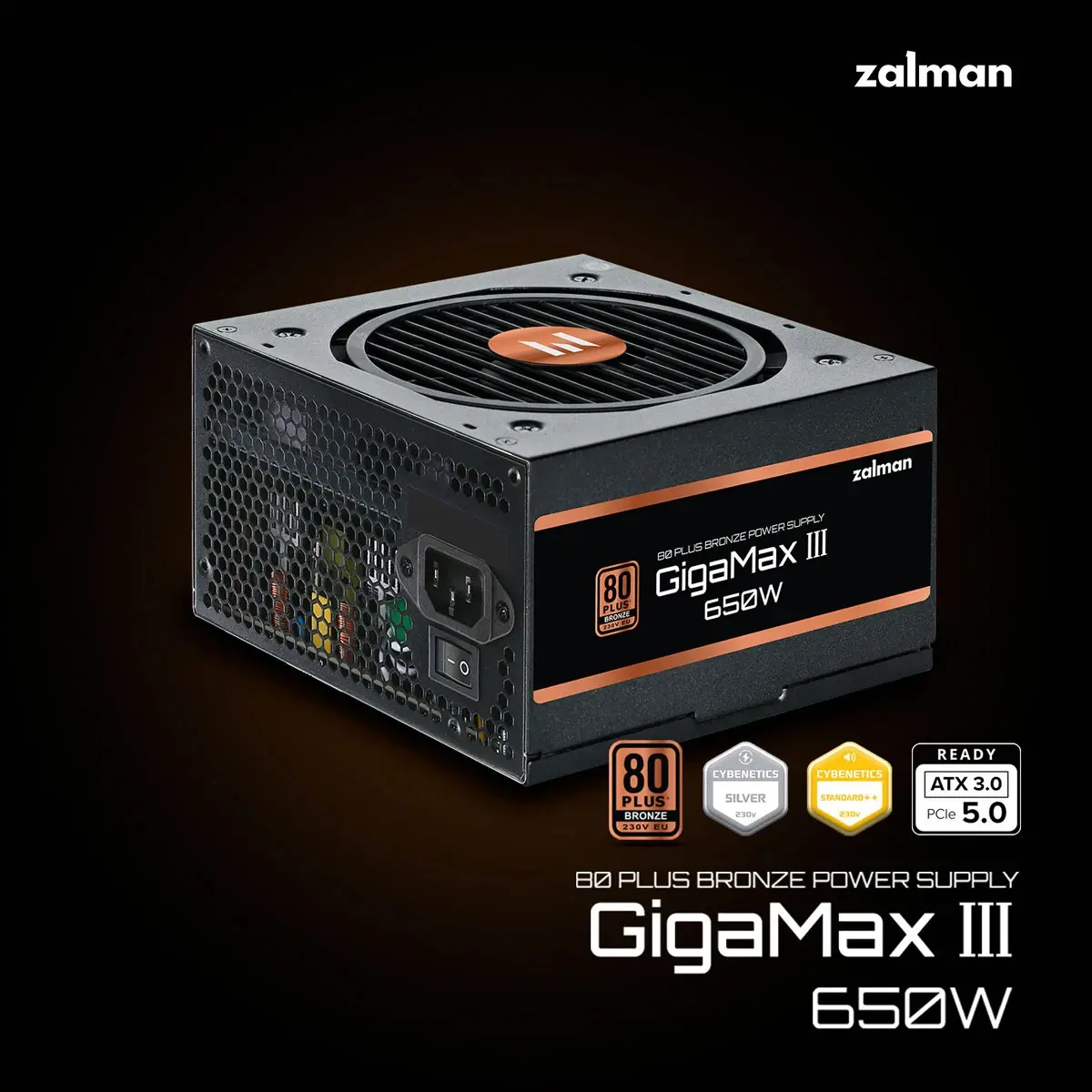 Zalman sursă de alimentare PSU GigaMax III ATX 3.0 650W Bronze - ZM650-GV3 - image 4