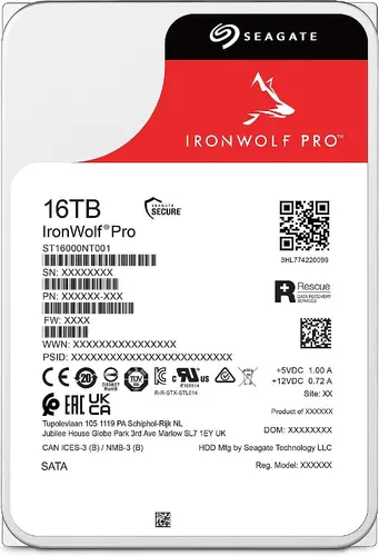 SEAGATE HDD Ironwolf pro NAS (3.5''/16TB/SATA/rmp 7200) - image 1