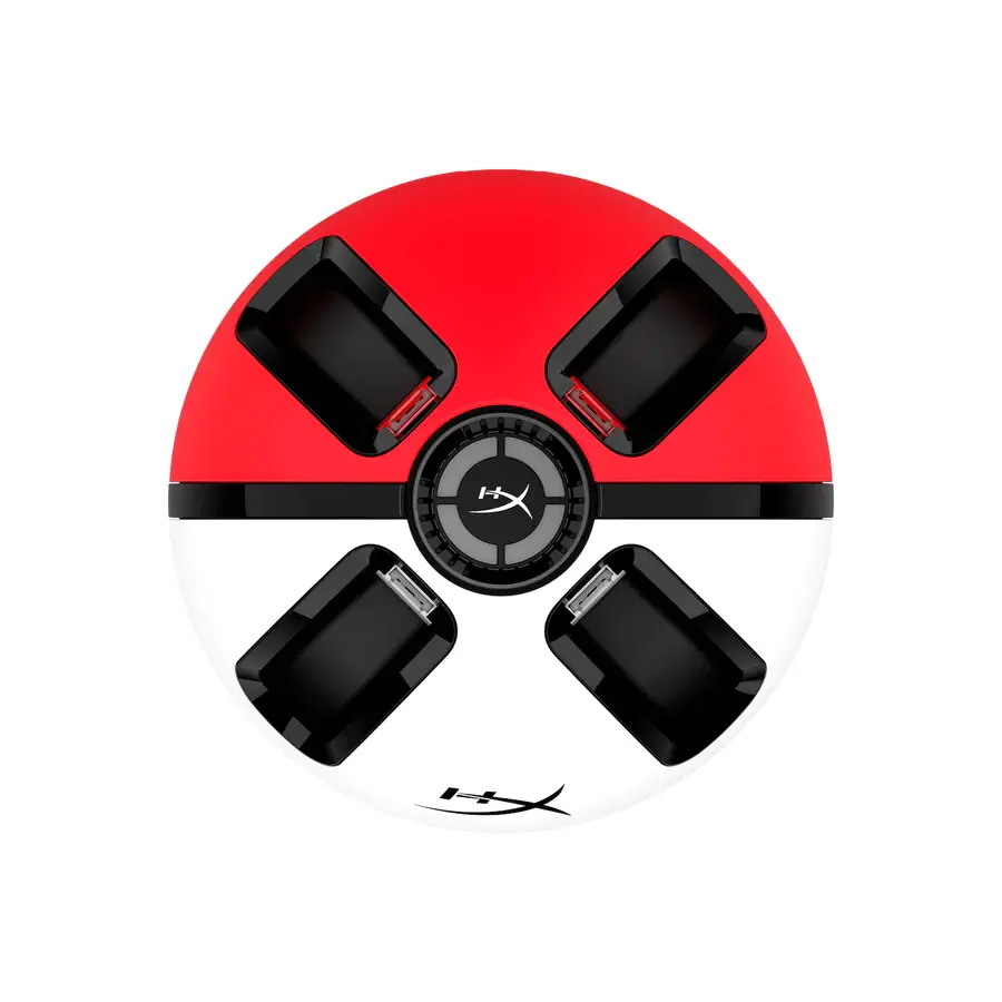 Stație de andocare HyperX ChargePlay Quad 2, pentru controlere Nintendo Switch Joy-Con, Alb/Roșu - image 1