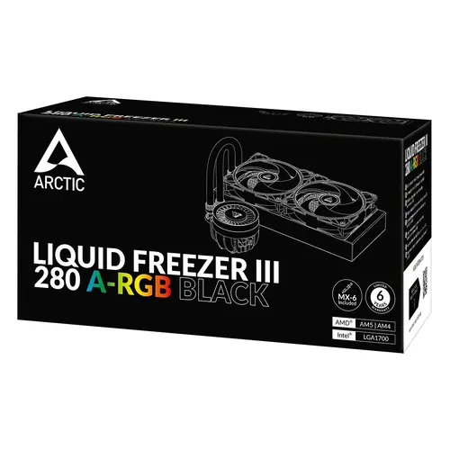 Arctic водно охлаждане Liquid Freezer III 280 A-RGB Black - image 5