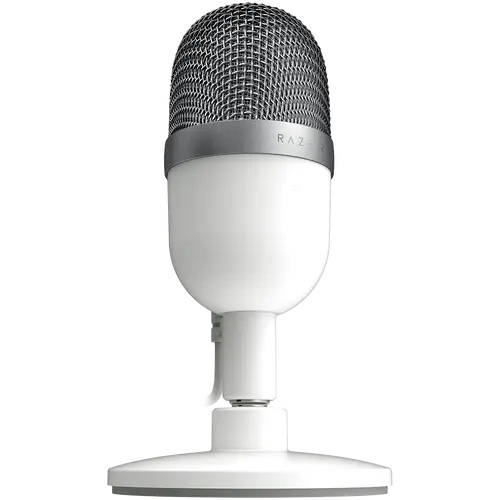 Razer Seiren Mini - Mercury, Ultra-compact Streaming Microphone, Ultra-precise supercardioid pickup pattern, Professional Recording Quality, Ultra-compact build, Frequency response: 20Hz, MAX SPL: 110 dB. - image 1