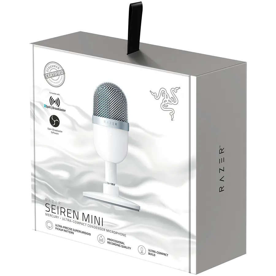 Seiren Mini USB Streaming Microphone: Precise Supercardioid Pickup Pattern - Professional Recording Quality - Ultra-Compact Build - Heavy-Duty Tilting Stand - Shock Resistant - Classic Black main image 1