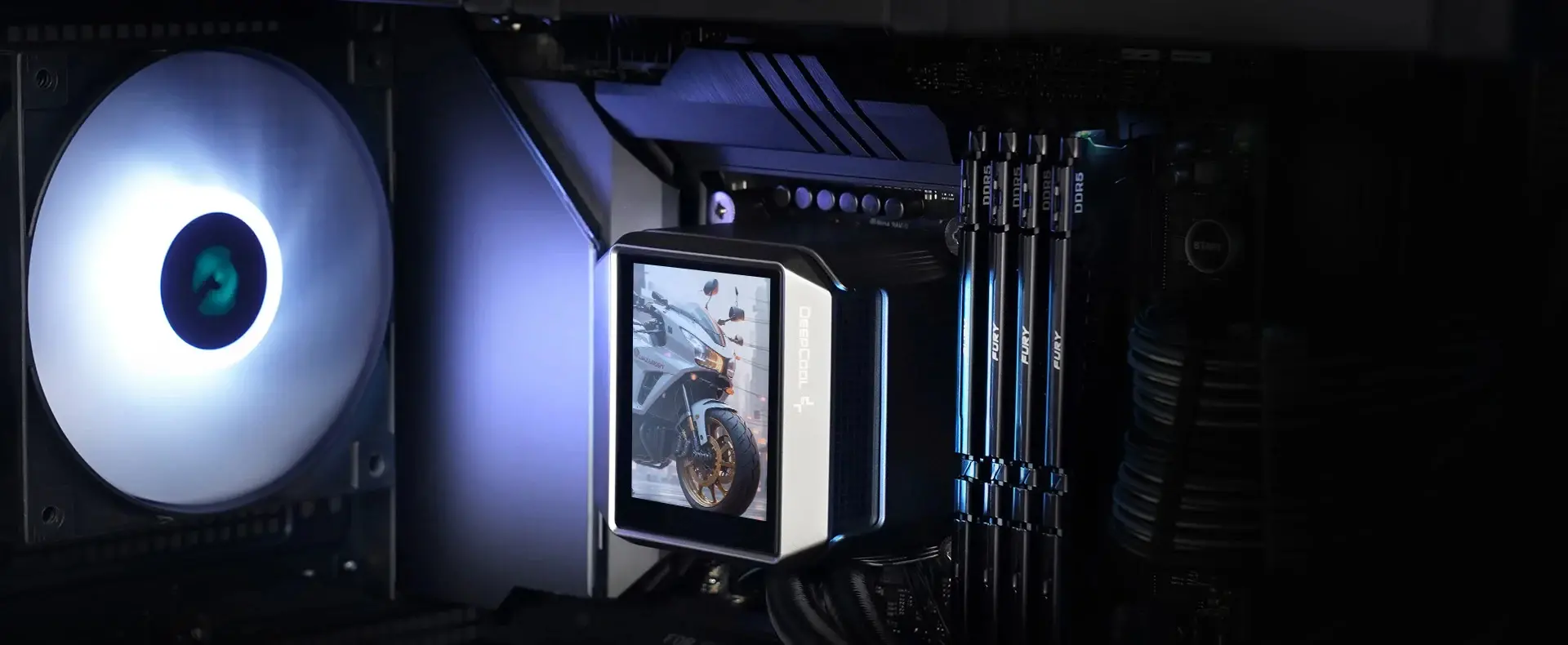 DeepCool водно охлаждане Water Cooling MYSTIQUE 360 - LCD Screen, A-RGB - image 7
